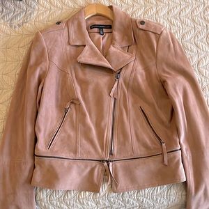 White House Black Market soft suede jacket